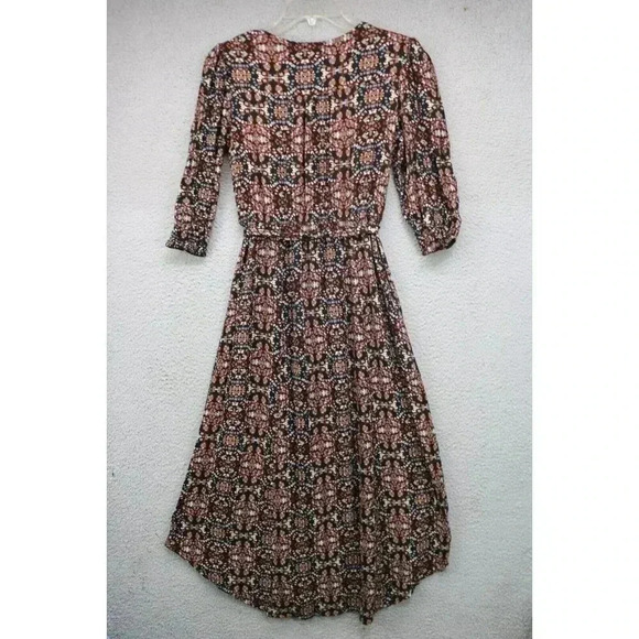 Knox Rose V-Neck Maxi Wrap Dress-Size XS-Prairie-Boho-Very Soft-Rayon - Picture 6 of 8